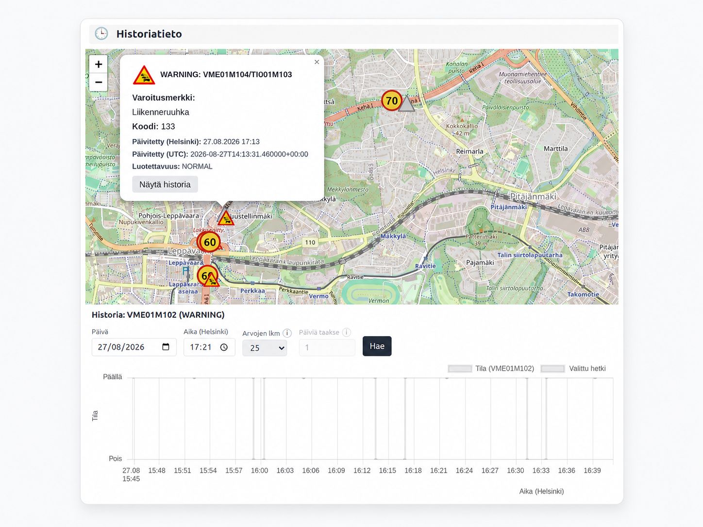 TunnelMaster traffic and tunnel operations dashboard
